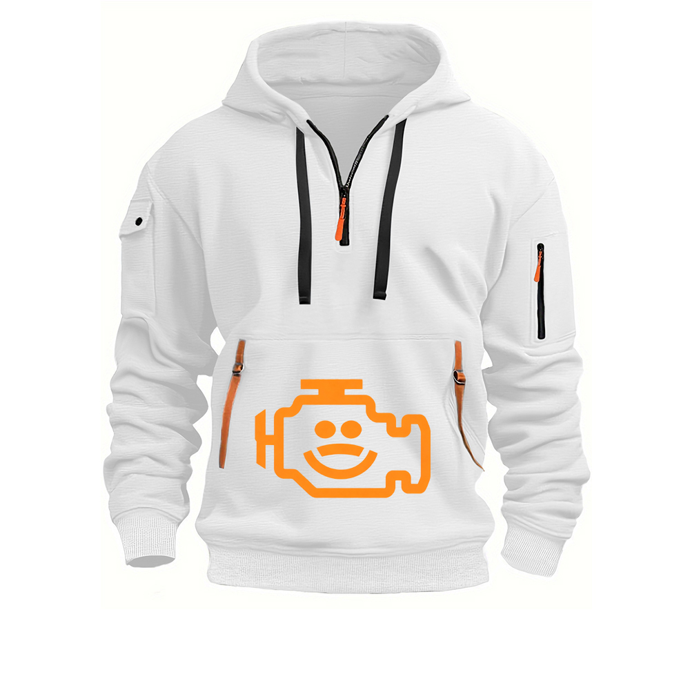 Auto Repair Shop Logo - Мужская толстовка с забавным принтом «Механик: