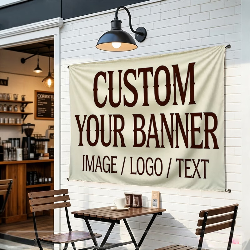Auto Repair Shop Logo - Индивидуальные флаги-баннеры, подходящие для нанесения логотипа