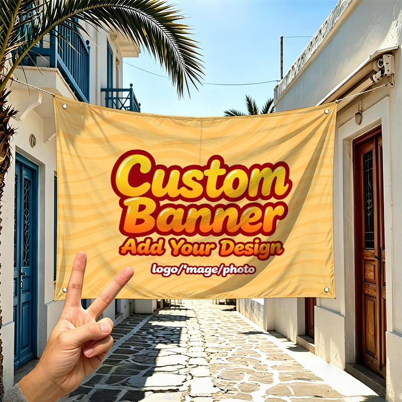 Auto Repair Shop Logo - Индивидуальные флаги-баннеры, подходящие для нанесения логотипа