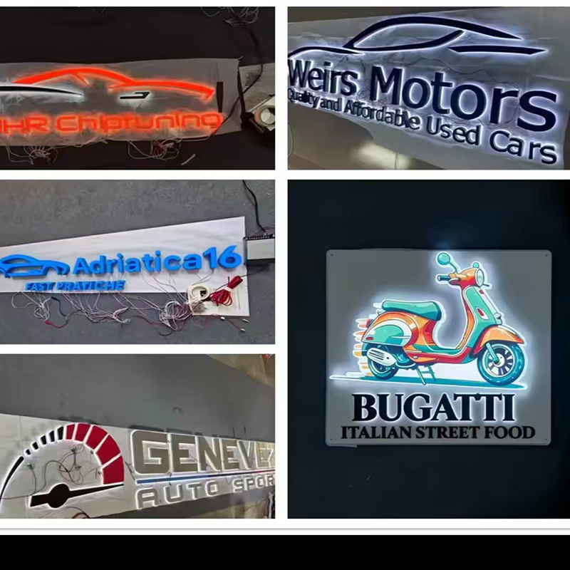 Вывеска с подсветкой LED, нару – обзор и цена Auto Repair Shop Logo