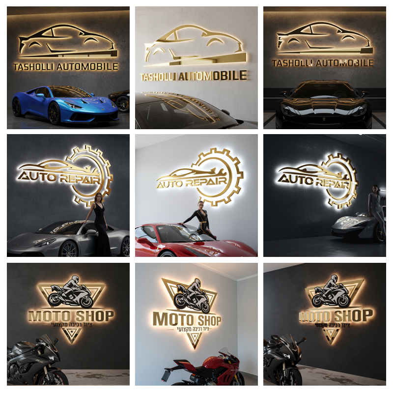 Индивидуальная 3D-вывеска с по – обзор и цена Auto Repair Shop Logo